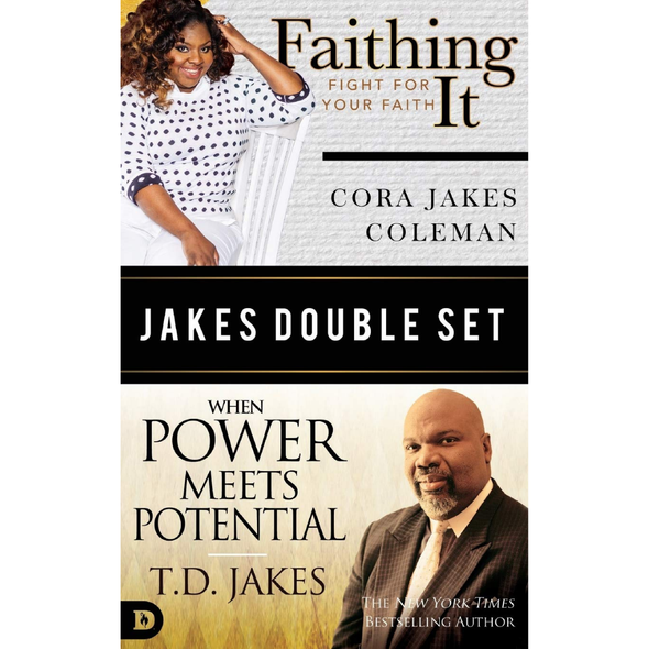 Jakes Double Set: Faithing It By Cora Jakes and When Power Meets Potential By T.D Jakes