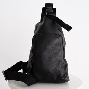 Leather Sling Bag – Black