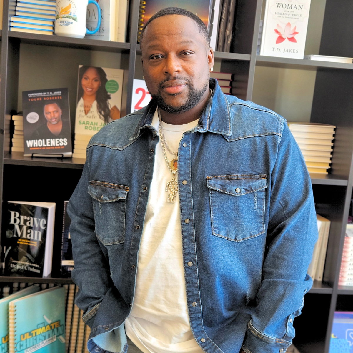 As a Man Thinketh Denim Jacket