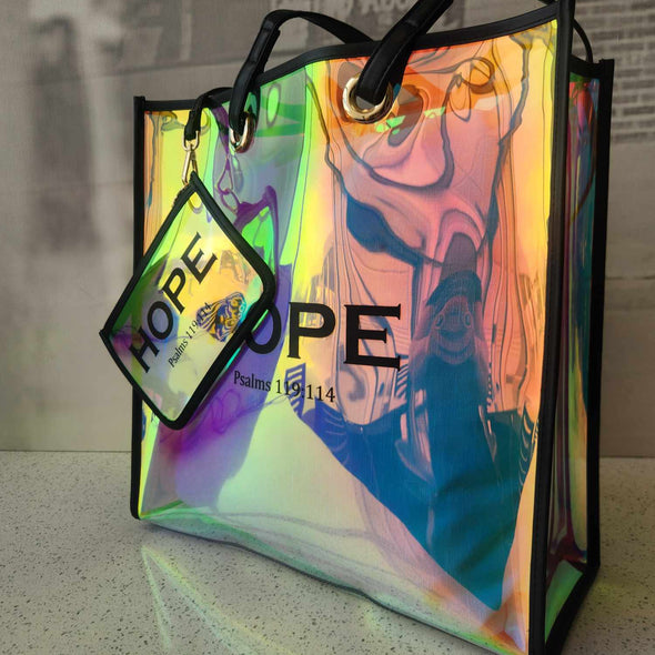 HOPE Iridescent Tote Bag