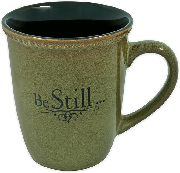 Be Still & Know Rustic Mug 13 oz