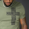 T.D. Jakes – Man of God Cross T-Shirt – Olive Green – Left Chest Cross