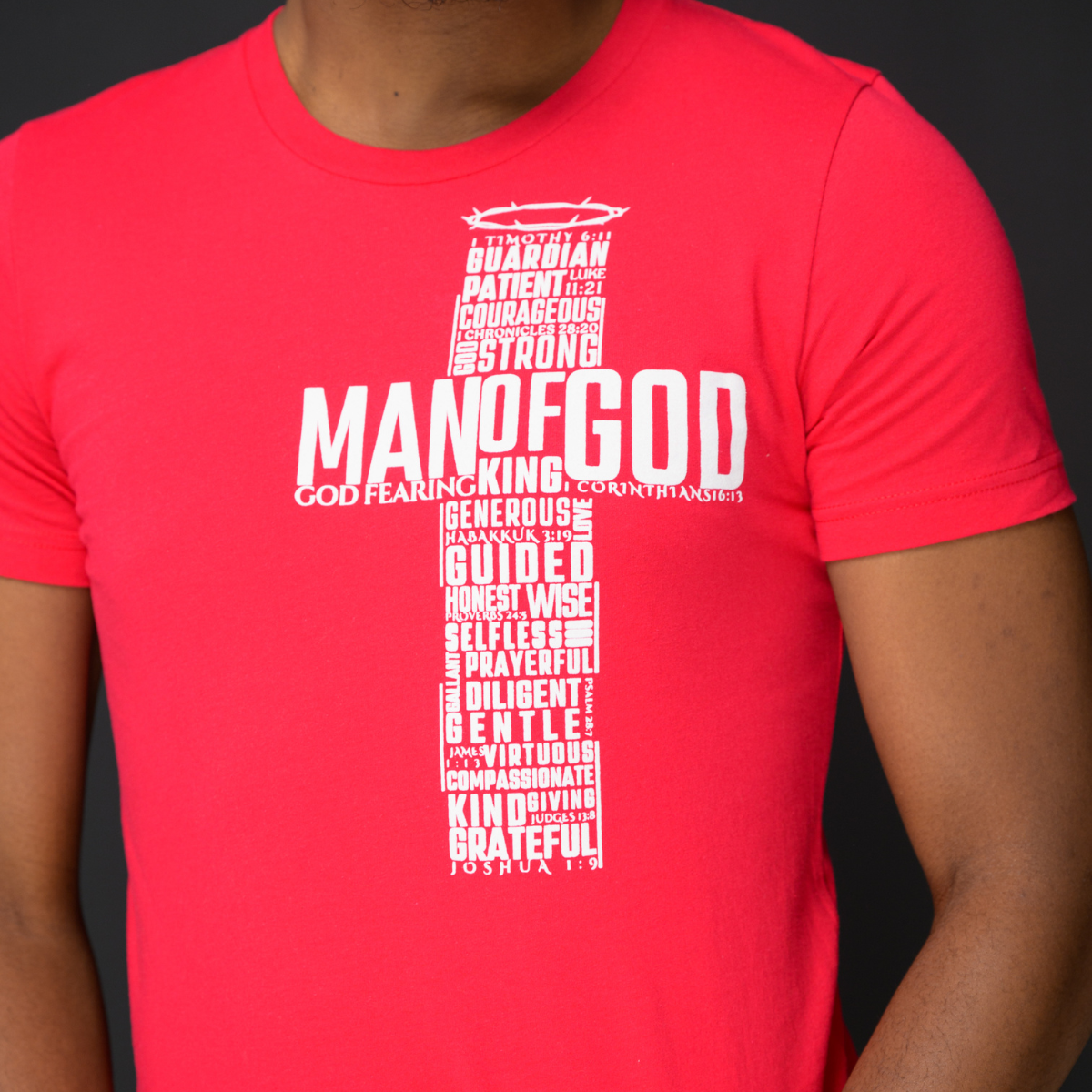 T.D. Jakes – Man of God Cross T-Shirt – Red