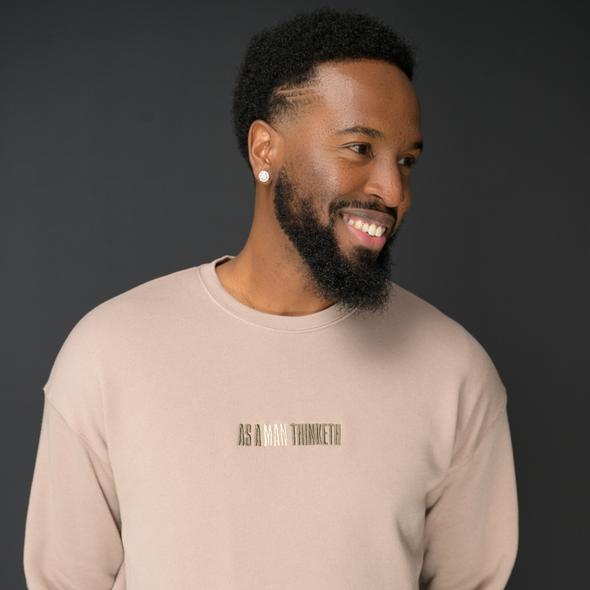 T.D. Jakes – As a Man Thinketh Jogger Set– Tan