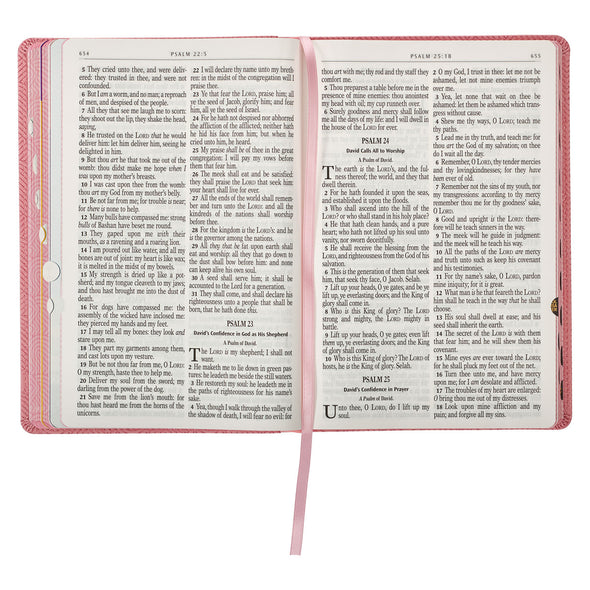 T.D. Jakes -Blossom Pink Heart KJV Kid's Bible