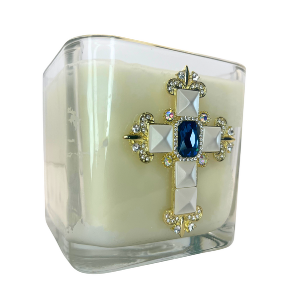 King's Garment Cross Candle– The Potter's House