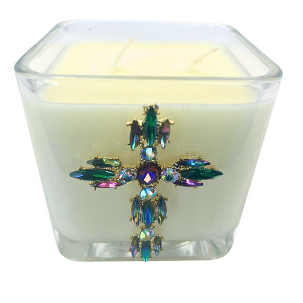 Myrrh Iridescent Cross Candle– The Potter's House