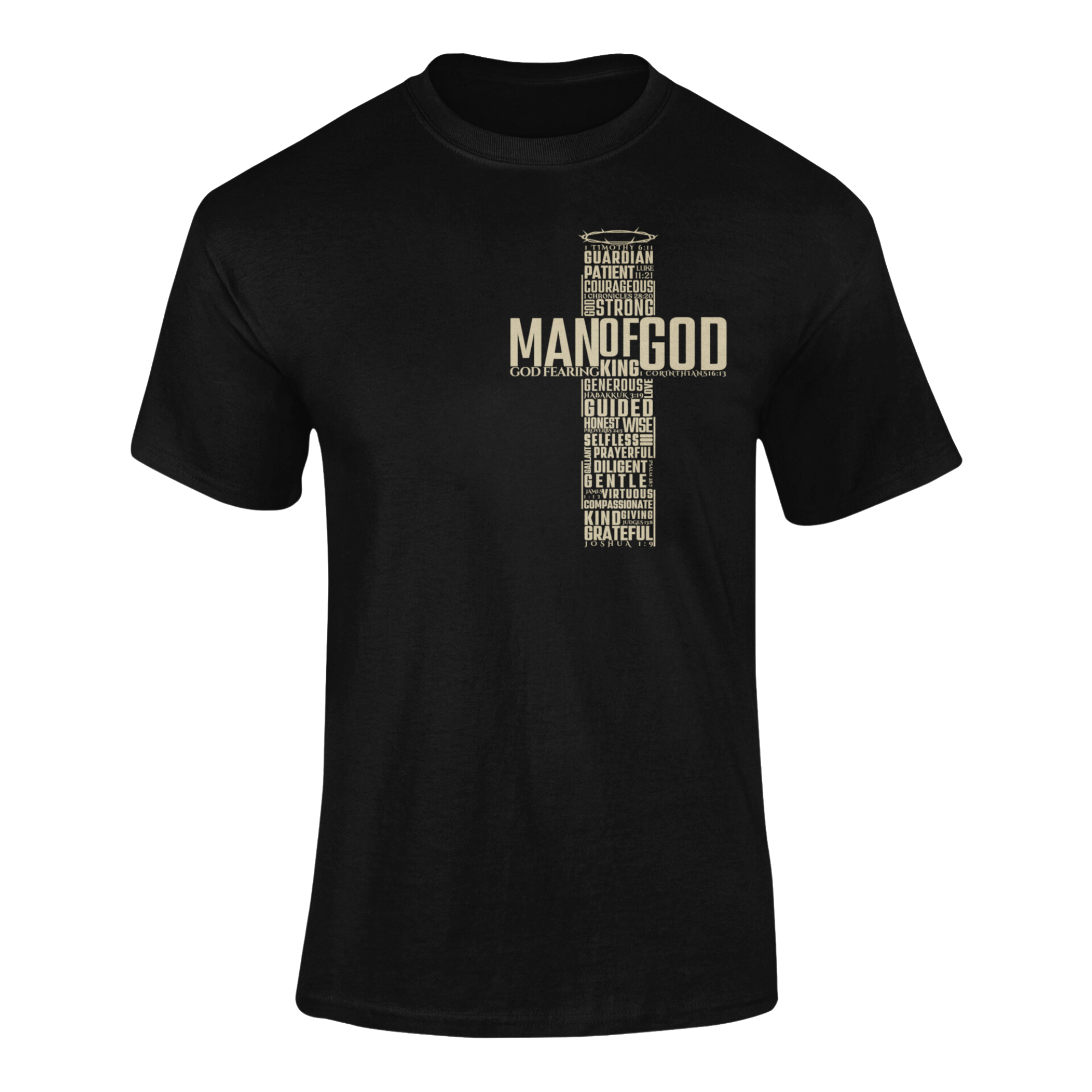 T.D. Jakes – Man of God Cross T-Shirt – Black