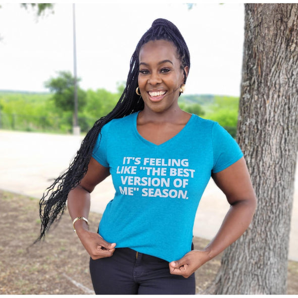 T.D. Jakes - It's Feeling Like the Best Version of Me Teal t-shirt
