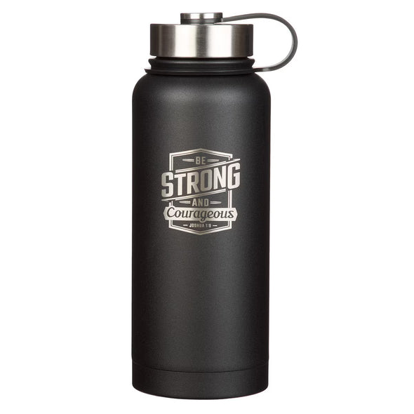 Strong and Courageous Stainless Steel Water Bottle