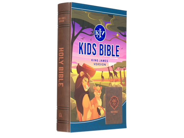 T.D. Jakes -Lion Brown Faux Leather Kid's KJV Bible