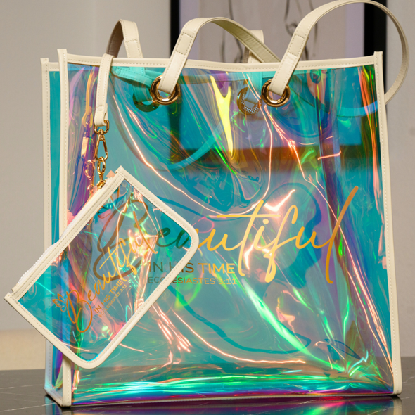 The Potter’s House – Beautiful Iridescent Tote Bag Cream