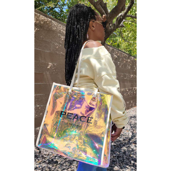 The Potter’s House – Peace Is My Priority Iridescent Tote Bag Accessories