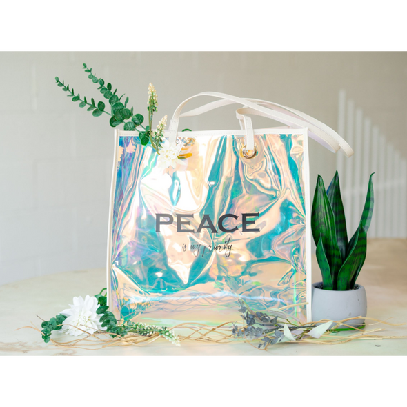 The Potter’s House – Peace Is My Priority Iridescent Tote Bag Accessories