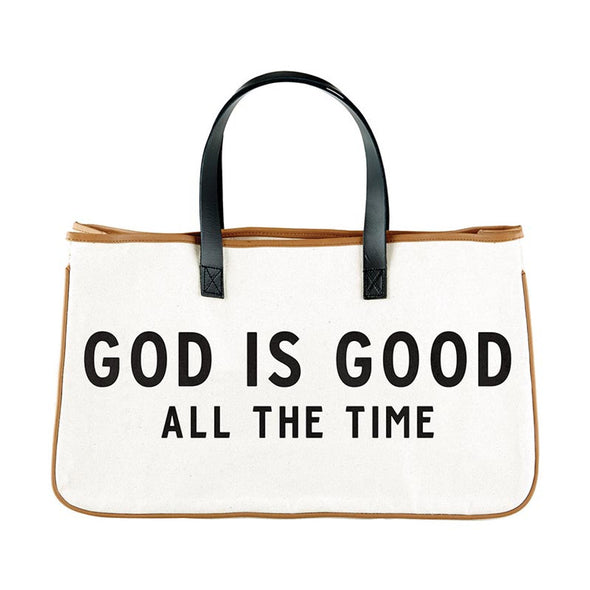 T.D. Jakes - God is Good- Large Canvas Totes