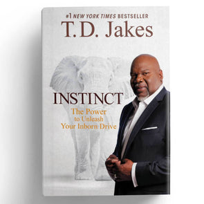 T.D. Jakes - Instinct Hard Backed Book - Signed