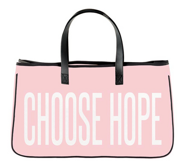 Choose Hope Pink Canvas Tote