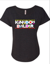 T.D. Jakes - Kingdom Builder Gray Scoop Neck T-shirt