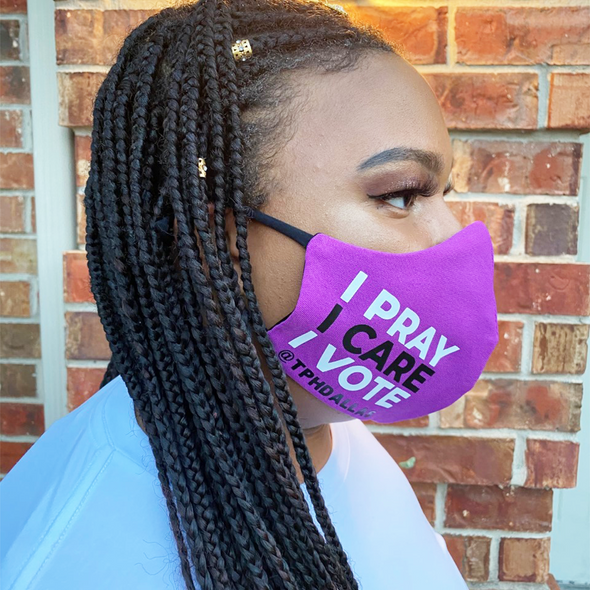 T.D. Jakes - I Pray I Care I Vote Mask